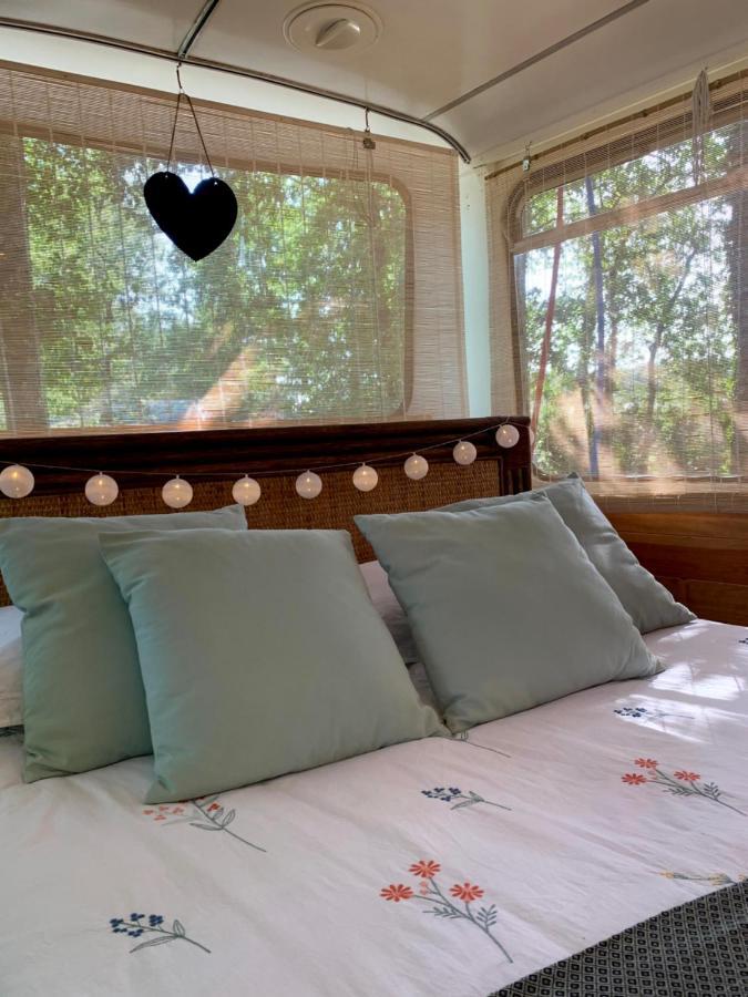 Magic Roof Top Bus With Big Bath In The Tree Forest! Mimizan-Plage Buitenkant foto